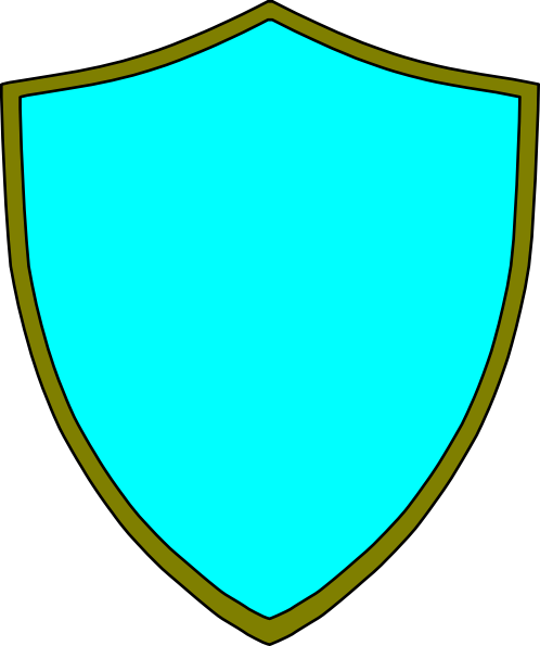 498x595 Blue Gold Shield Clip Art