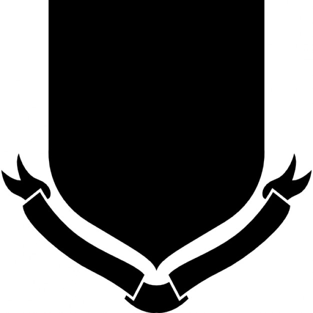 626x626 Shield Shape With Ribbon Icons Free Download