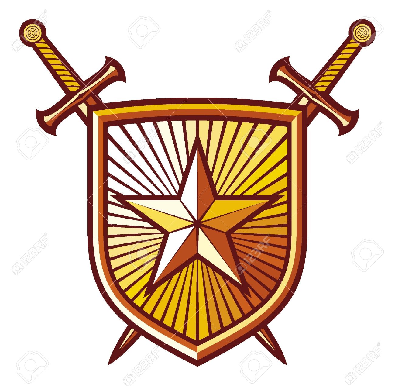 1300x1270 Images Medieval Swords And Shields Clipart