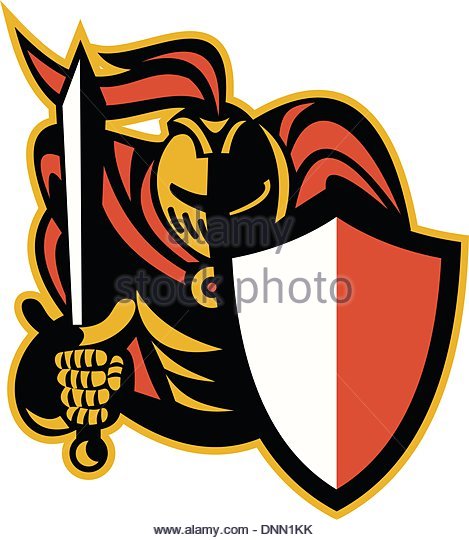 469x540 Medieval Knight Sword Shield Vector Stock Photos Amp Medieval Knight