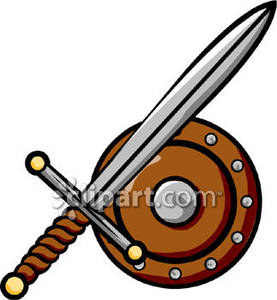 277x300 Shield With Swords Clipart