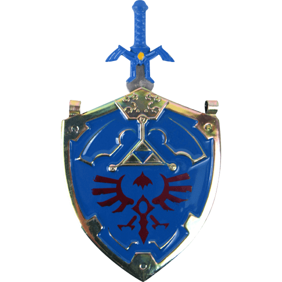 573x573 Blue Master Sword And Shield Necklace