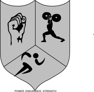 300x294 Athletic Shiled Clip Art