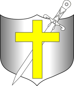 255x297 Cross Sword And Shield Clip Art