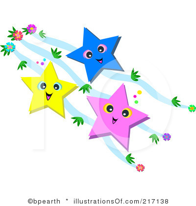 400x420 Falling Stars Clipart Row Star