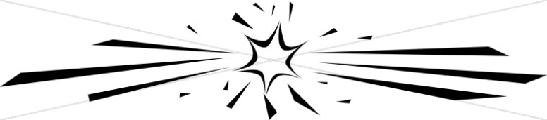 776x171 Outline Of Shining Star Christian Star Clipart
