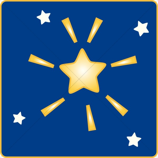 600x600 Bright Clipart Shining Star