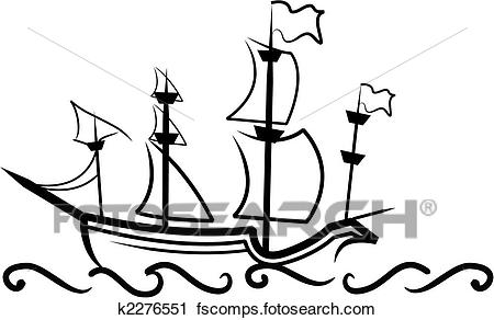 450x292 Clipart Of English Great Ship K2276551