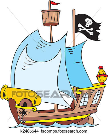 378x470 Clipart Of Pirate Ship K2485544