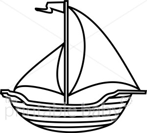 300x272 Boat Clipart Black And White