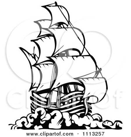 450x470 Ship Black And White Clipart