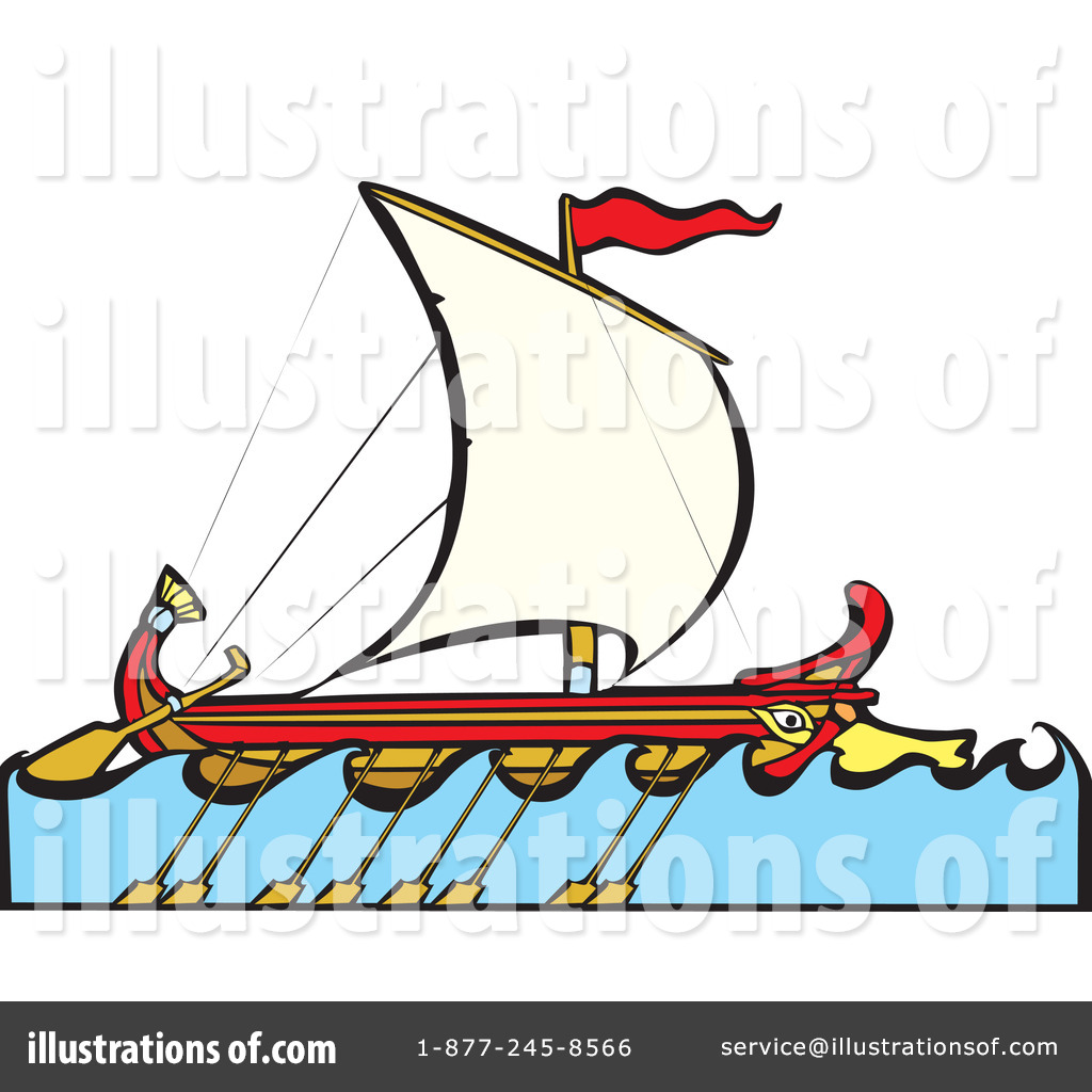 1024x1024 Bireme Ship Clipart