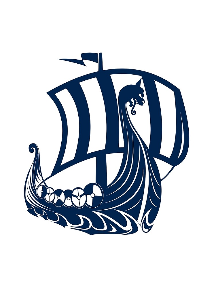 750x1000 Viking Ship Graphic T Shirt By Defilemorality Redbubble