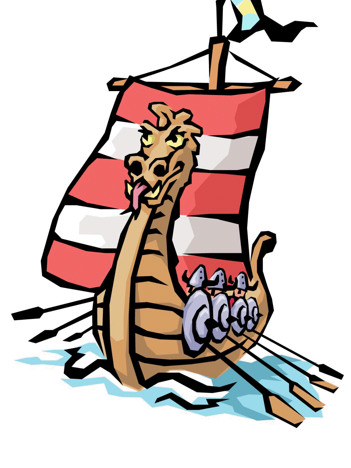 1125x1500 Viking Ship Clipart Long