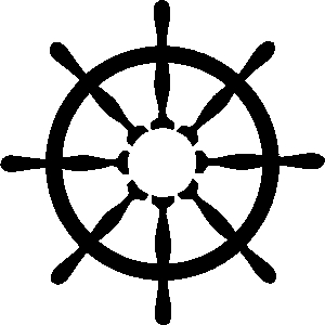 300x300 Ship Wheel Clipart Black And White Clipartfest