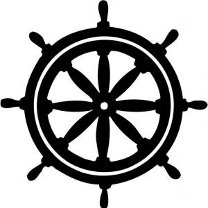 300x300 Ship Wheel Hd Ship Steering Wheel Vector Clipart Illustration