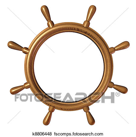 450x452 Stock Illustration Of Ship Wheel Blank K8806448