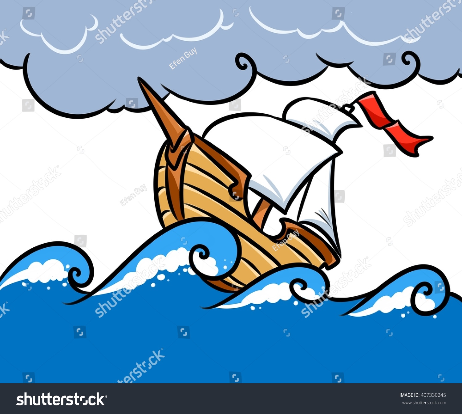 1500x1344 Ship Clipart Storm