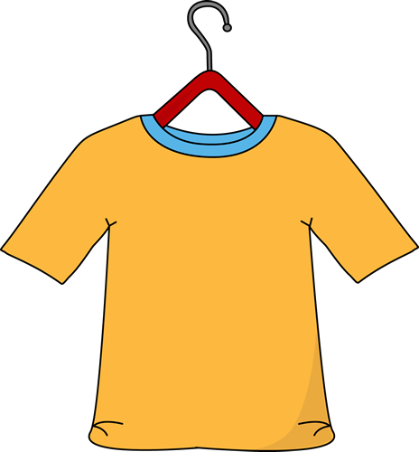 464x500 Yellow Shirt On A Hanger Clip Art