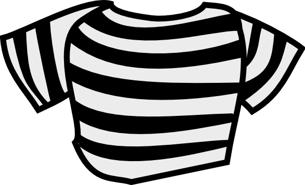 600x364 Black Striped Shirt Clip Art