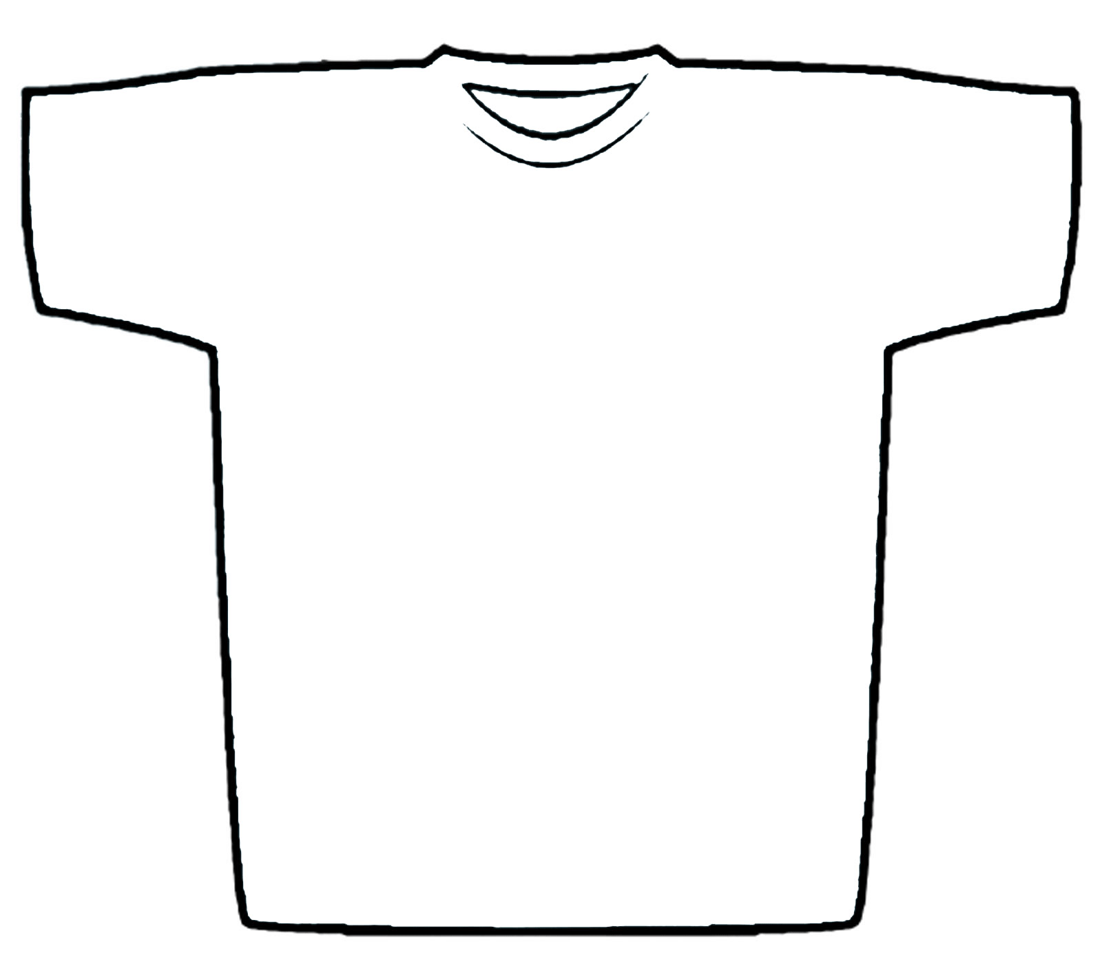 1600x1400 T Shirt Outline Clip Art