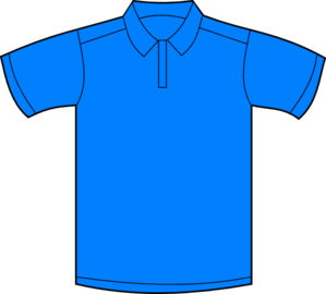 299x270 Polo Shirt Blue Front Clip Art