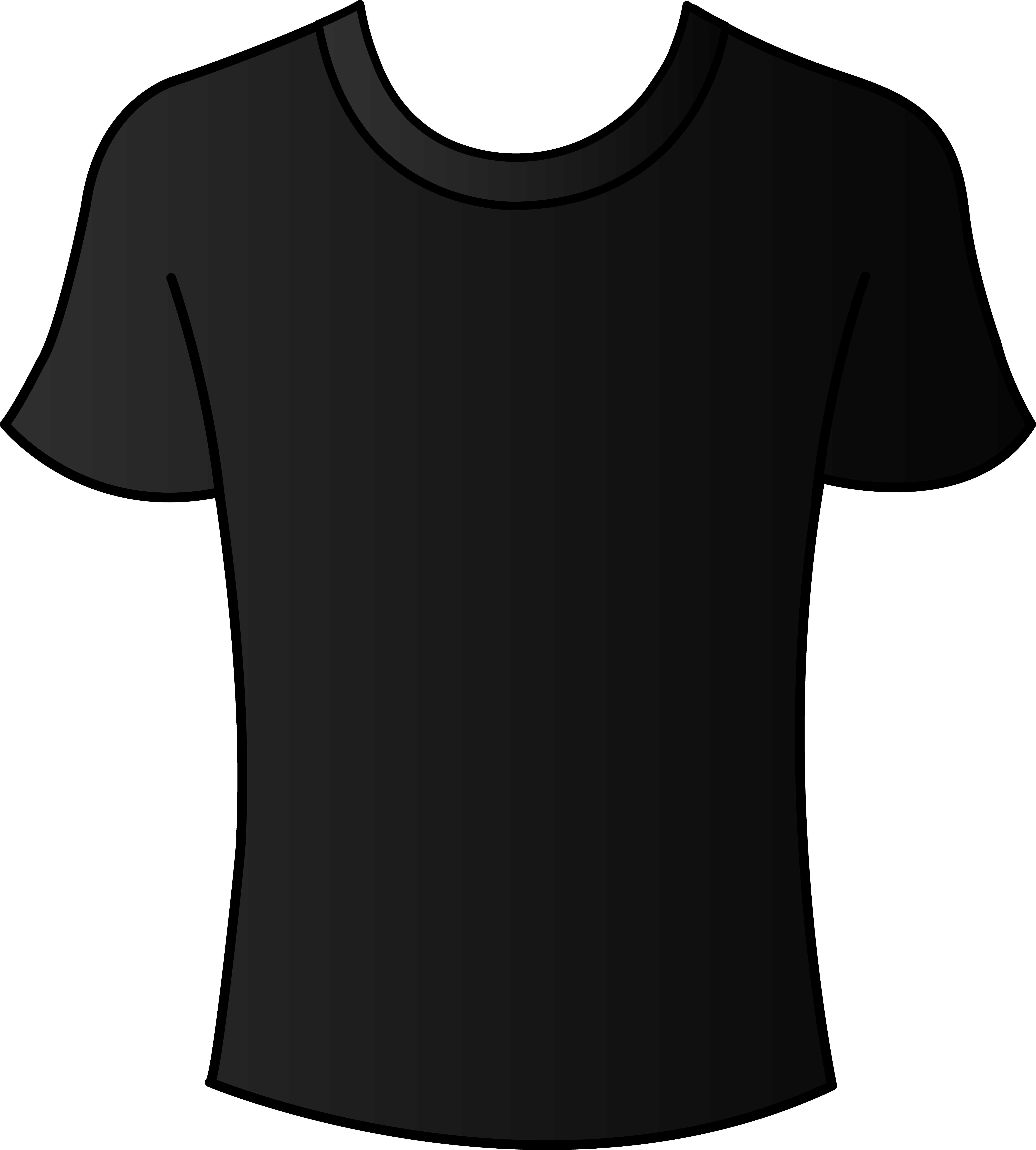 6652x7386 T Shirt Mens Black Shirt Template Free Clip Art