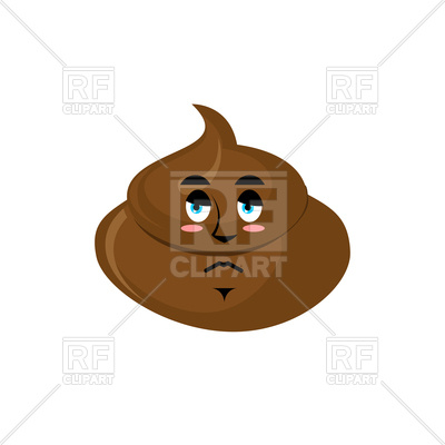 400x400 Shit Sad Emoji Royalty Free Vector Clip Art Image