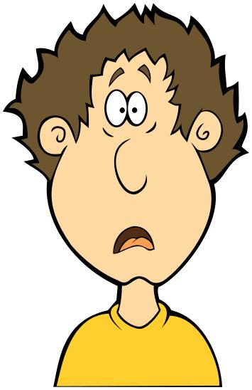 355x548 Surprised Face Clipart