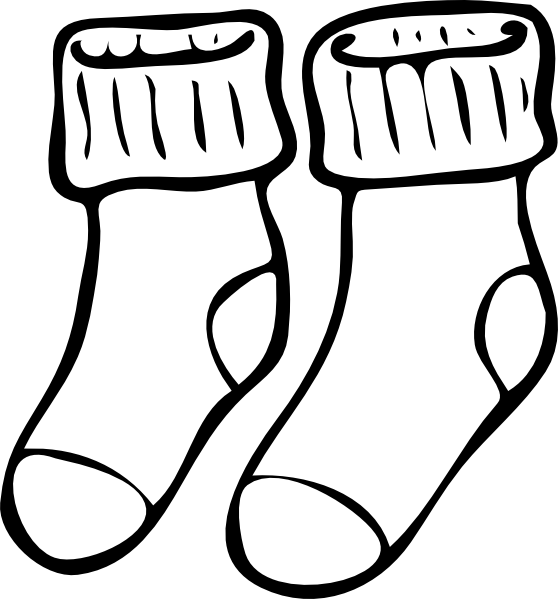 558x599 Shoes And Socks Clipart