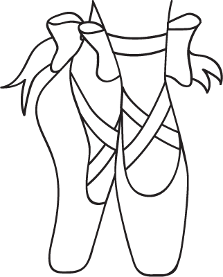 322x400 Ballet Clipart Black And White