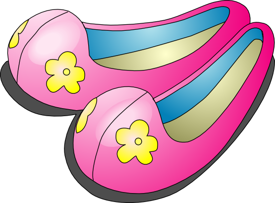 555x409 Free Cute Ladies Shoes Clip Art