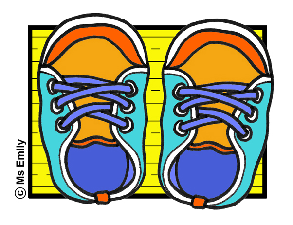 602x462 Shoes In Color Free Clip Art