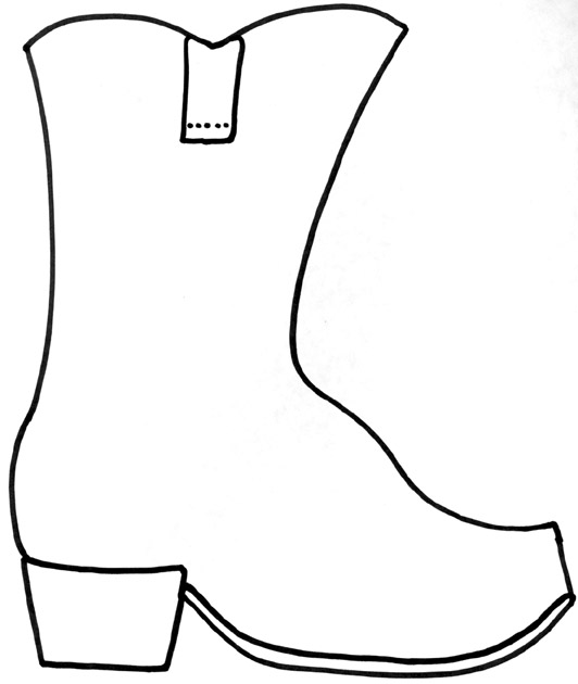 532x630 Cowboy Boot Clipart