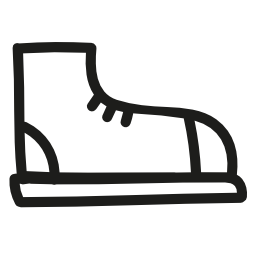 256x256 Outline Of Shoe Clip Art