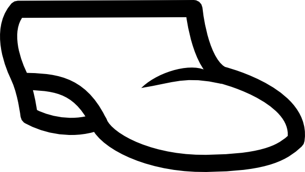 600x339 Shoe Outline Clip Art