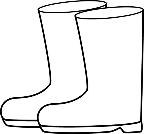 500x463 Boots Clipart Outline