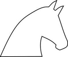 236x197 Horse Head Outline Template (Click Here To Download Horse Head