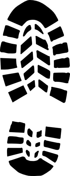 240x598 Military Clipart Boot Print