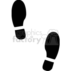 300x300 Royalty Free Shoe Print 166593 Vector Clip Art Image