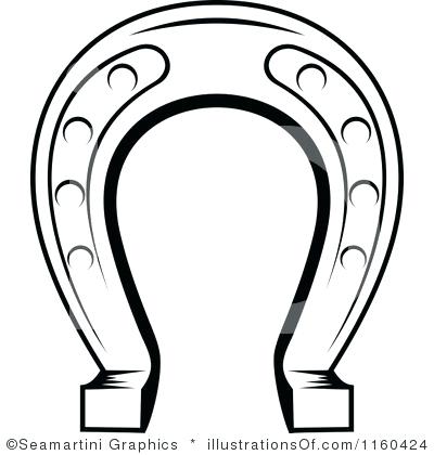 400x420 Horse Shoe Print