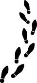 76x170 Shoe Print Clip Art