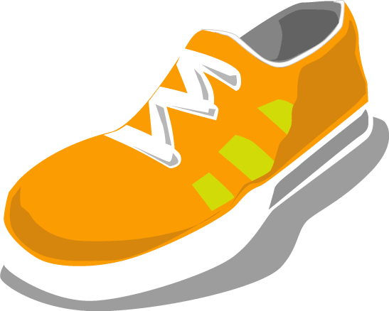 547x438 Running Shoes Clip Art