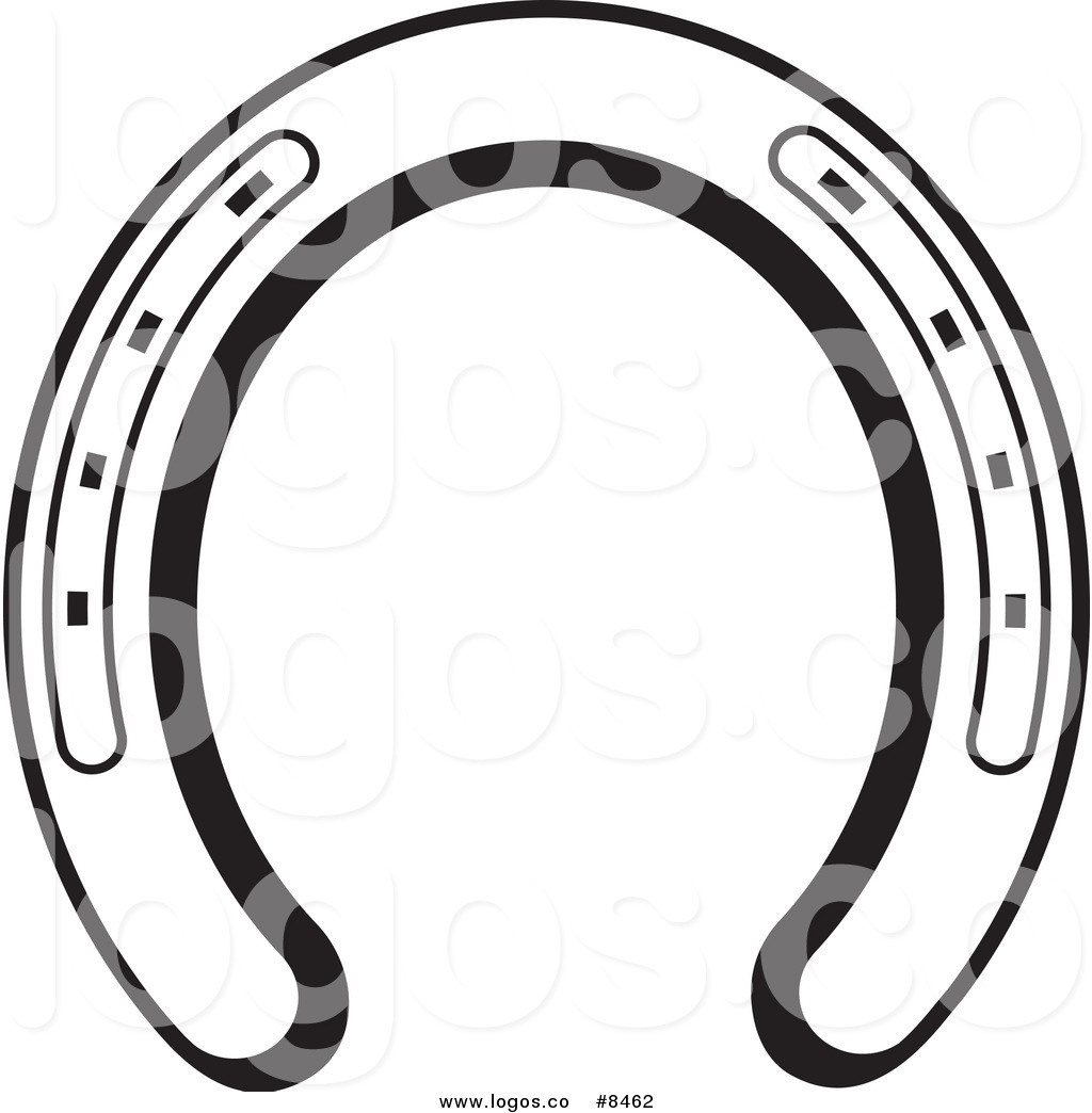 1024x1044 Royalty Free Clip Art Vector Logo Of A Black And White Horseshoe