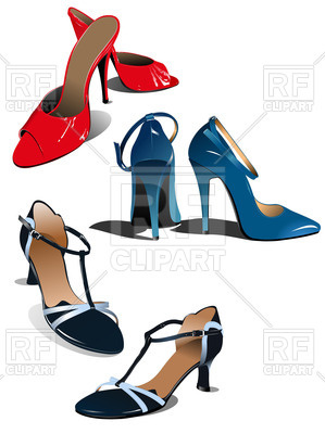 299x400 Fashion Women Shoes Royalty Free Vector Clip Art Image