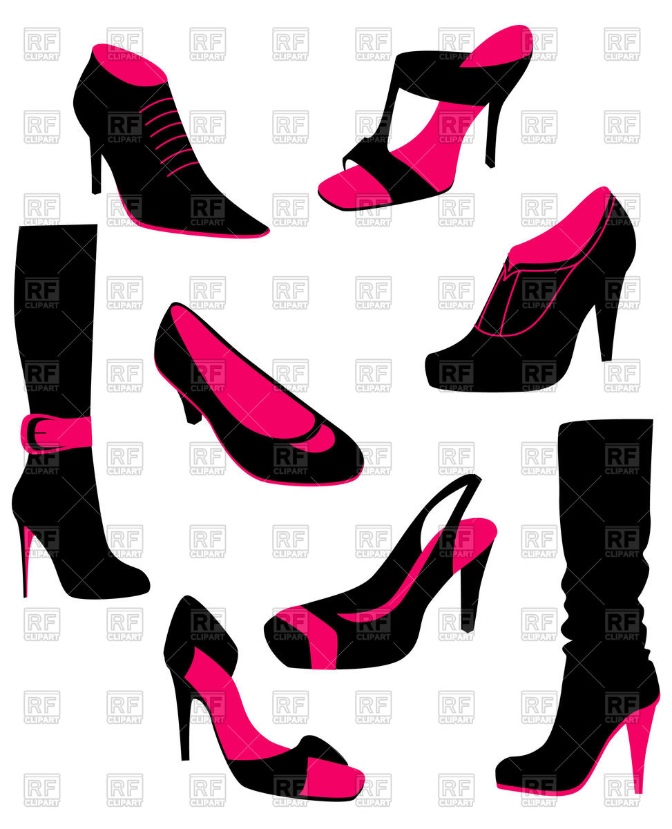 973x1200 Women Shoes Royalty Free Vector Clip Art Image