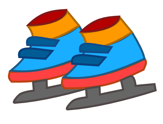 555x422 Shoe Clipart Ice Skating