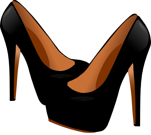 512x459 Womens Shoe Clipart Image