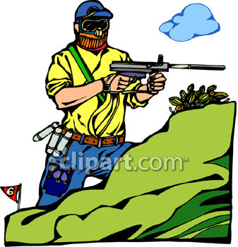 337x350 Guy Shooting A Paintball Gun