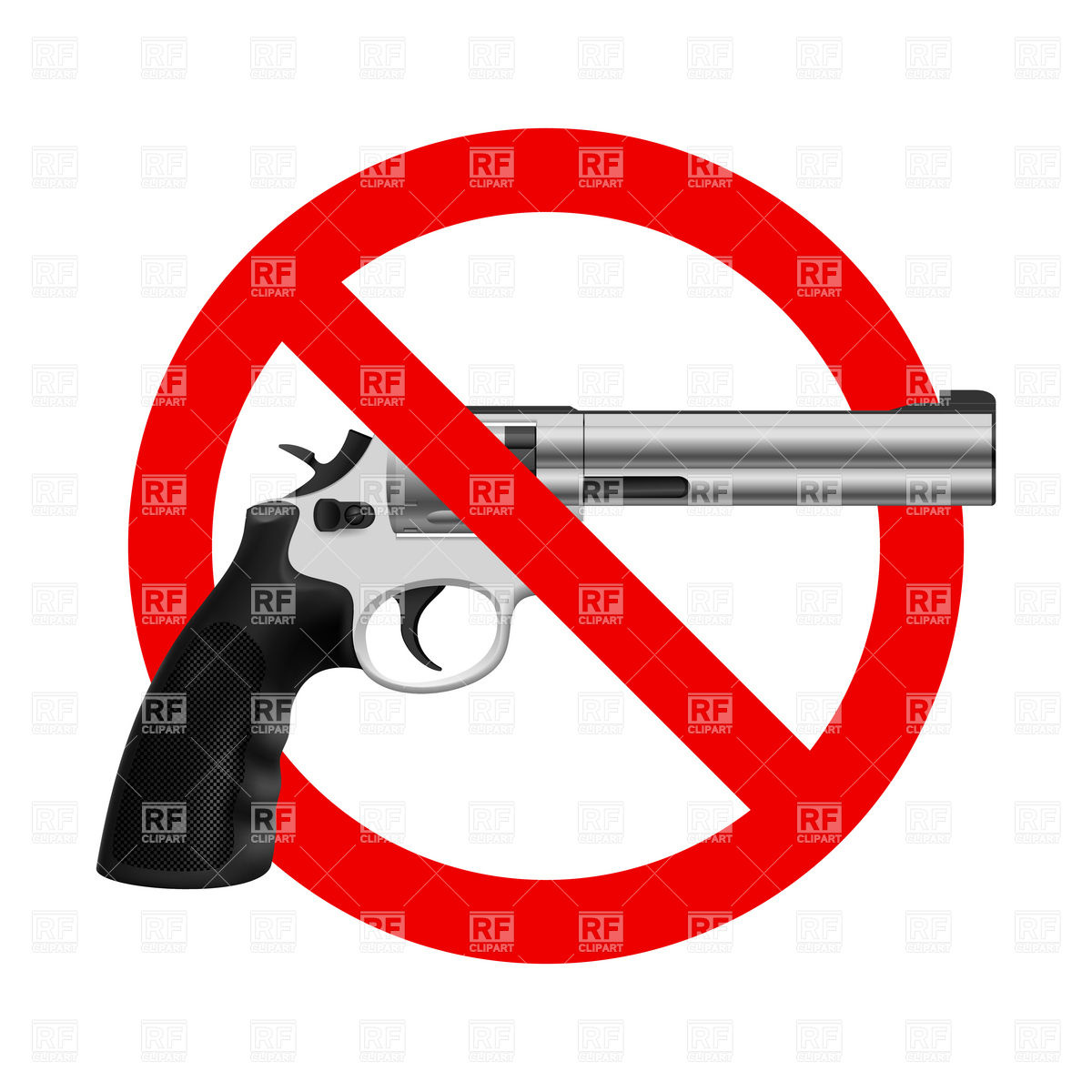 1200x1200 No Guns Allowed Clipart